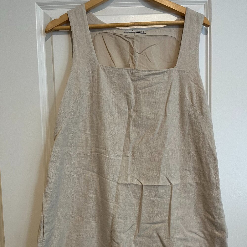 Abercrombie and Fitch Square Neck Linen Mini Dress Size L
